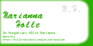 marianna holle business card