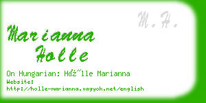 marianna holle business card